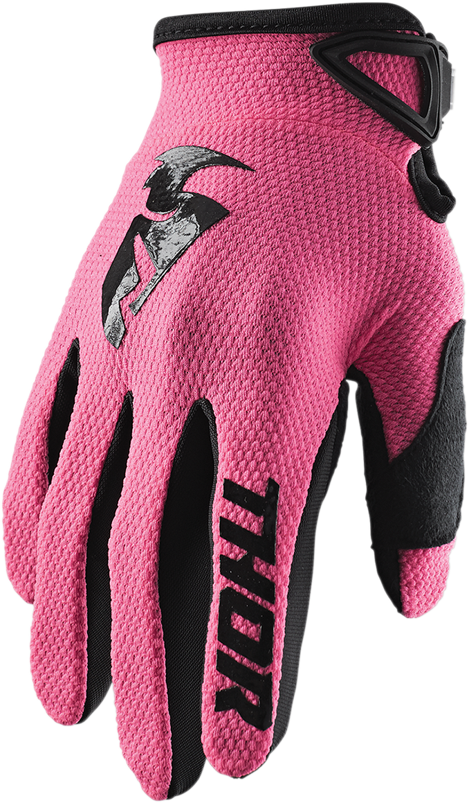 THOR Women's Sector Gloves - Pink/Black - Medium 3331-0188