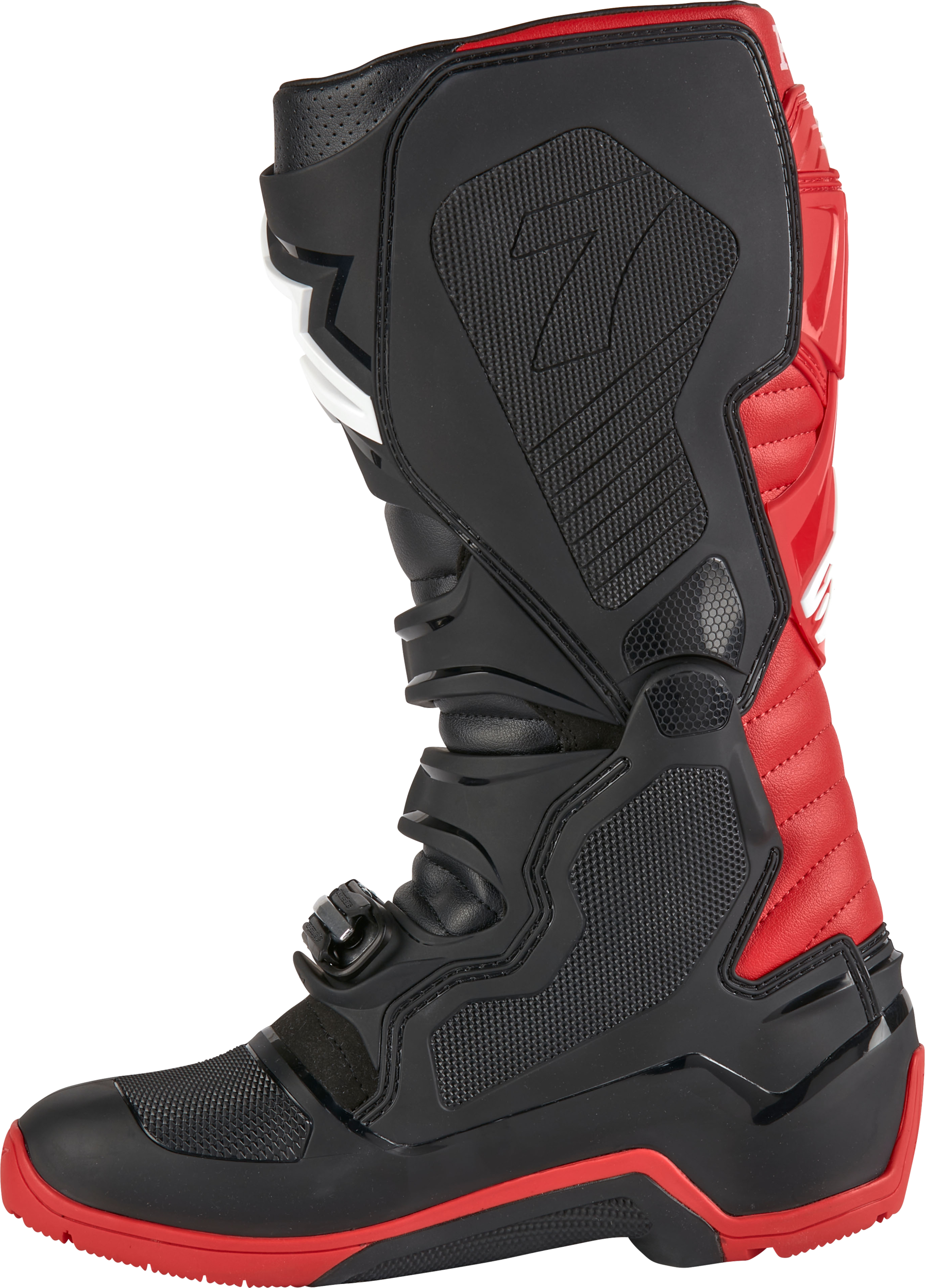 Honda Tech 7 Enduro Drystar Black/Bright Red Sz 8