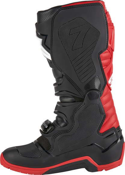 Honda Tech 7 Enduro Drystar Black/Bright Red Sz 8