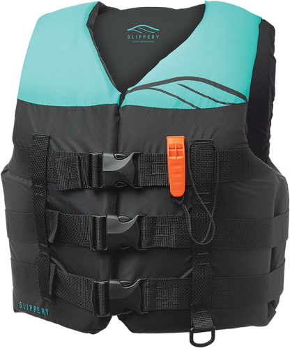 SLIPPERY Women's Hydro Vest - Black/Mint - Medium 11241450583020