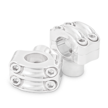 Burly Brand Reaper Riser Clamp 1-1/2in Tall for 1-1/4in Bar, Set - Chrome