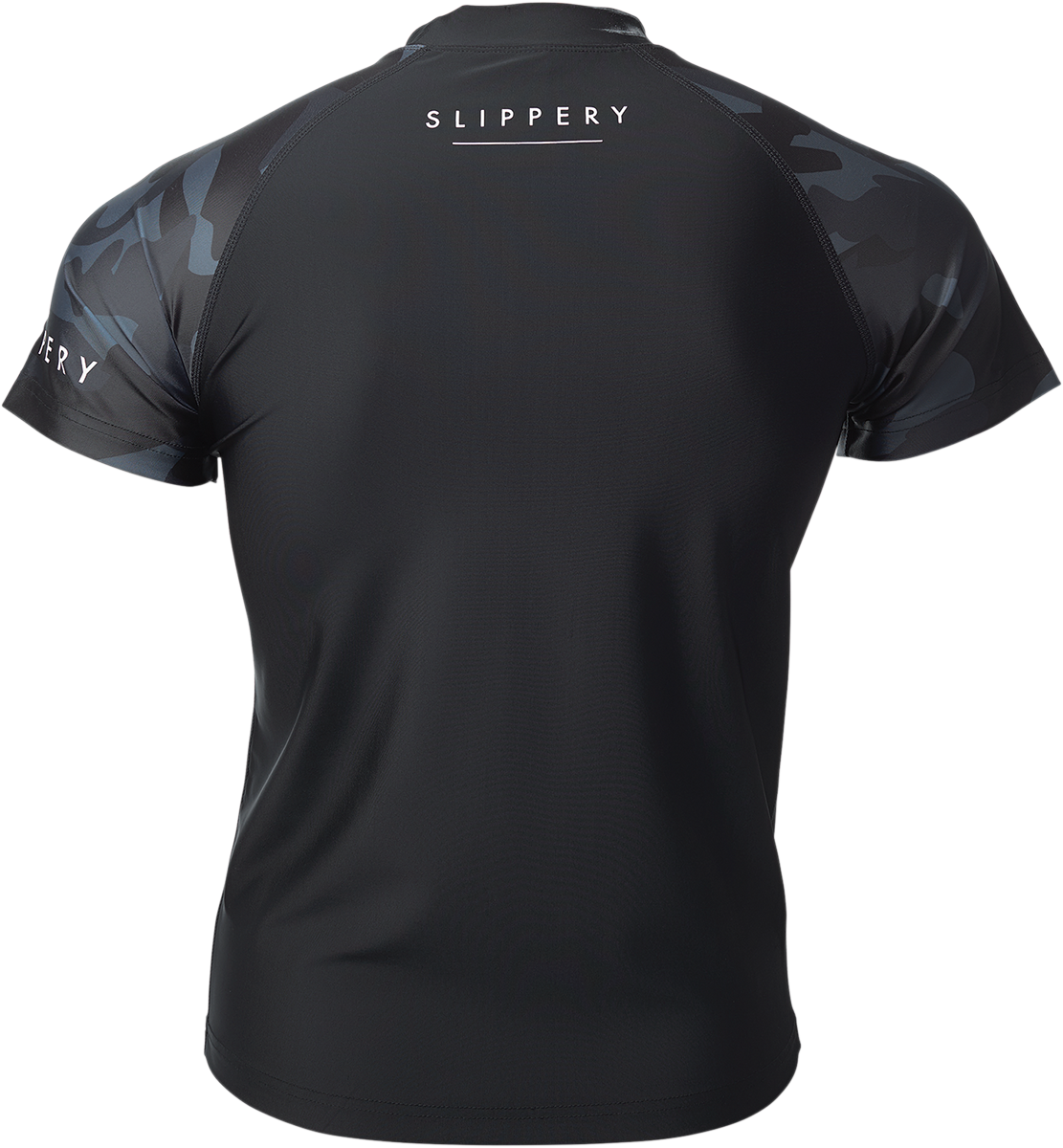 SLIPPERY Rashguard - Short-Sleeve - Black/Camo - Small 3250-0136