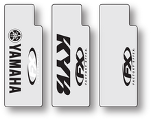 FACTORY EFFEX Fork Shield Decal - Upper - FX - Black 06-38008