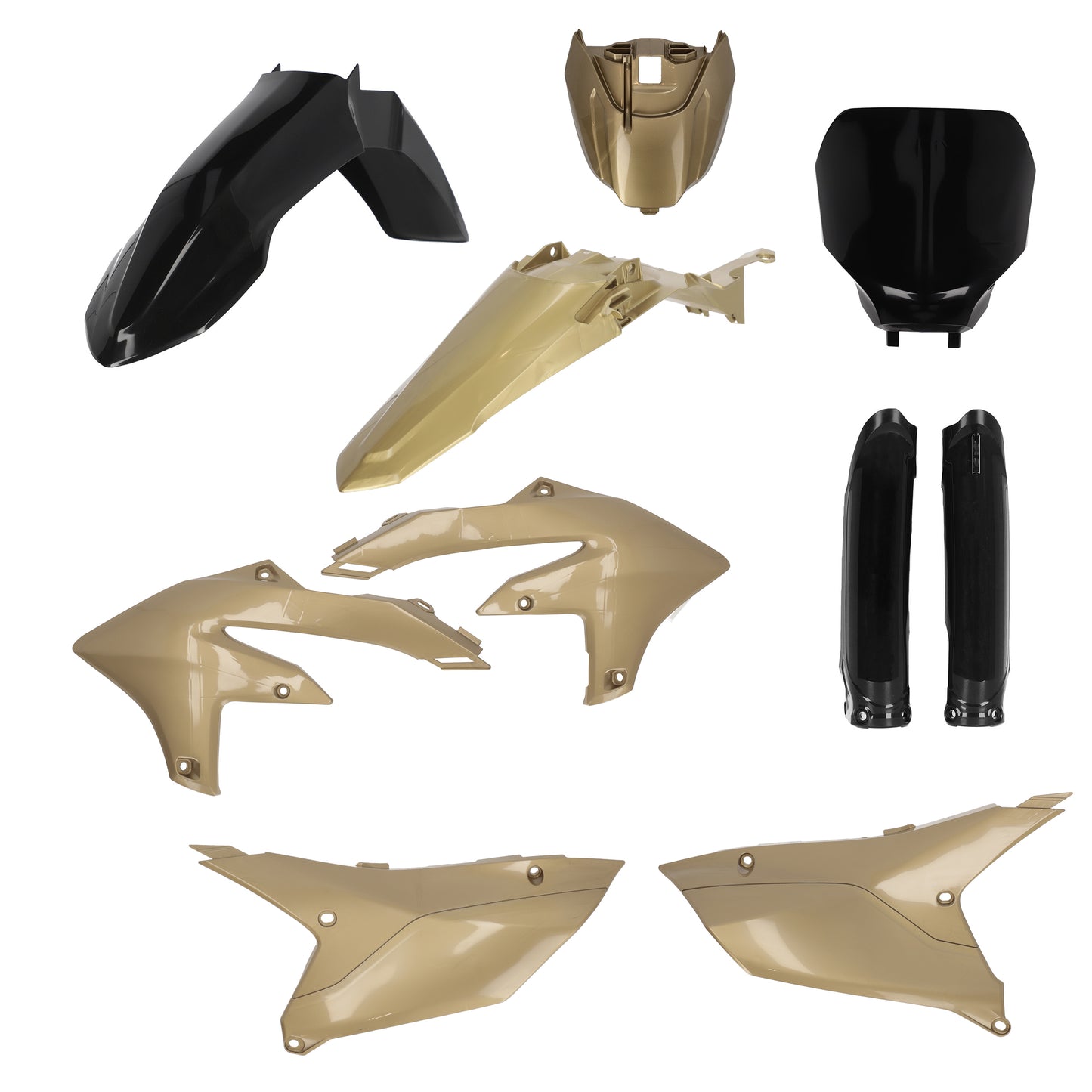 Full Plastic Kit Black/Gold Yam