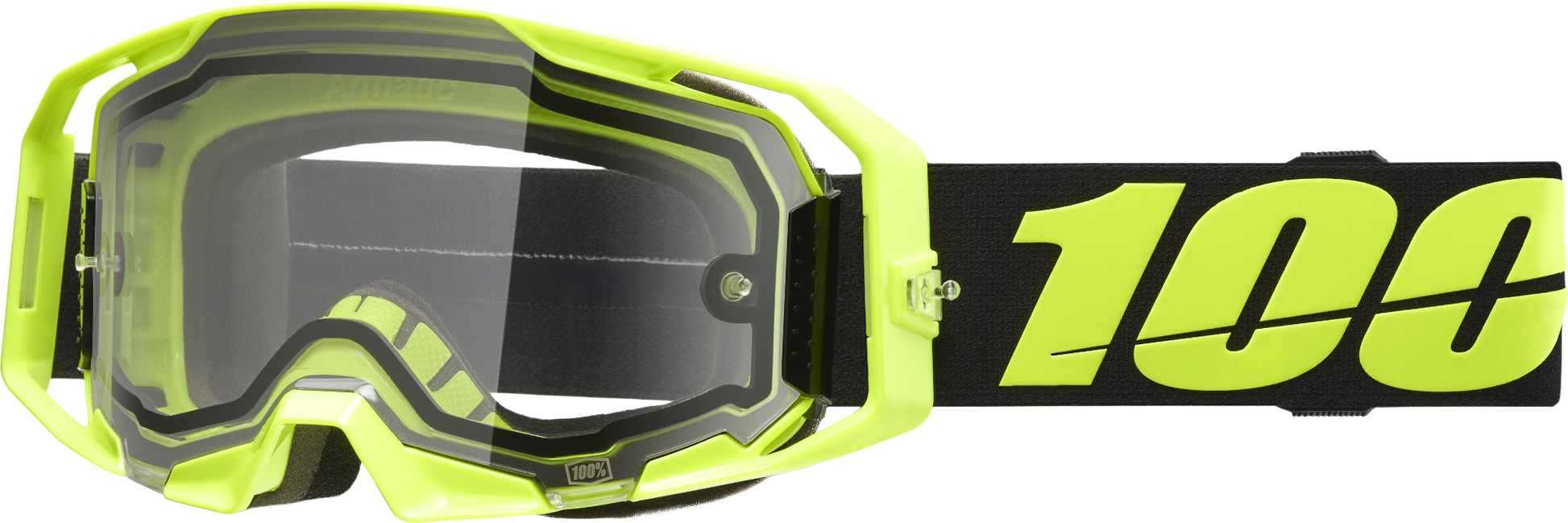 Armatic  Enduro Moto Goggle Neon Yellow Clear