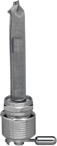 PINGEL Round Fuel Valve - Flag Chrome - 22 mm 6311CRL