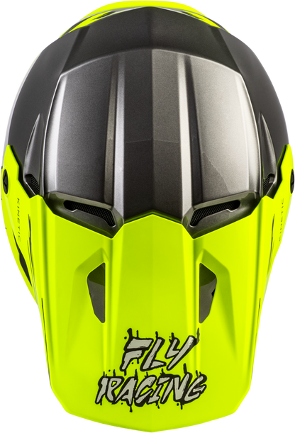 Youth Kinetic Surge Helmet Grey/Hi Vis Yl
