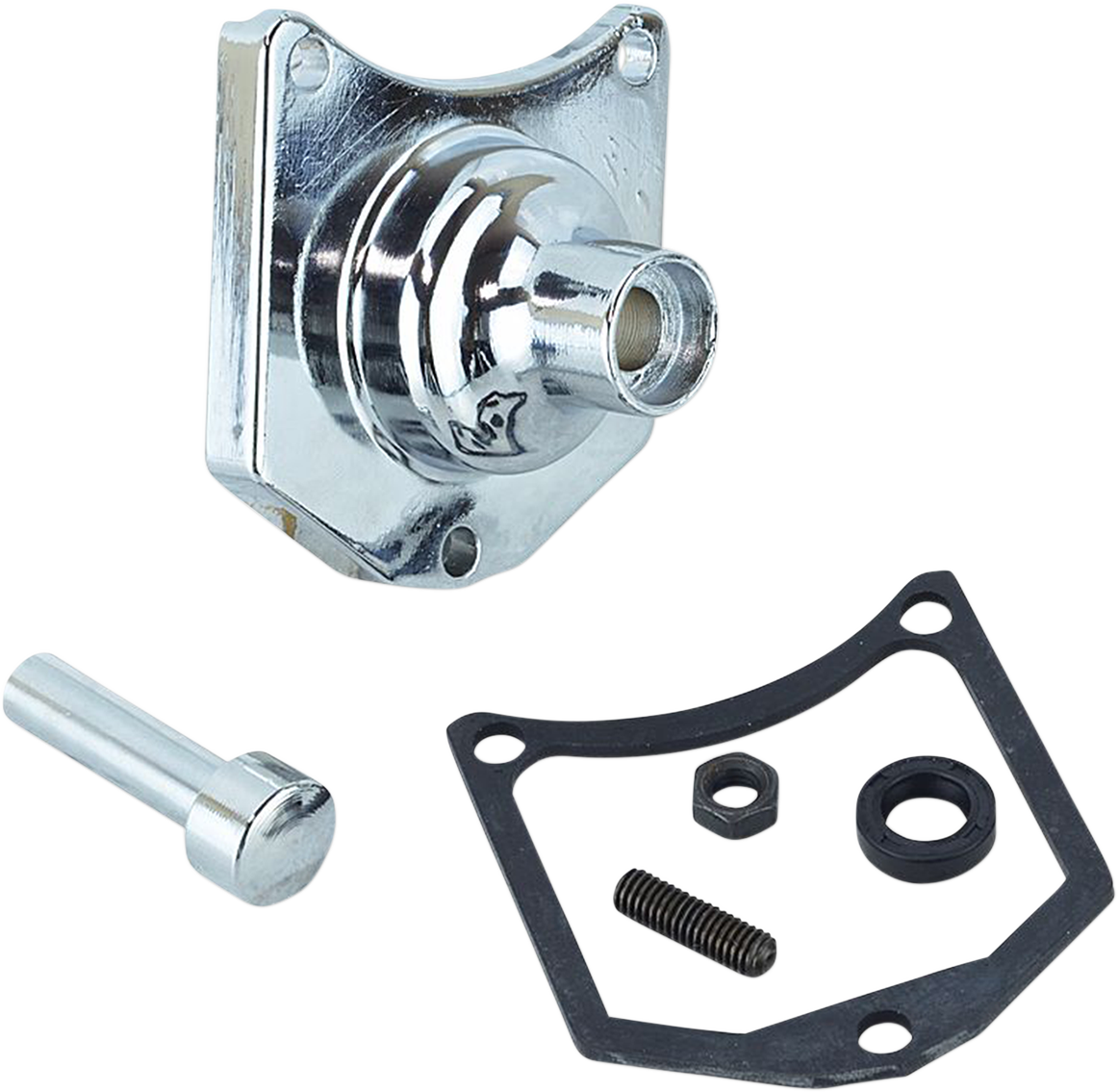 DRAG SPECIALTIES End Cover - Solenoid/Starter Button - Chrome 79-4006