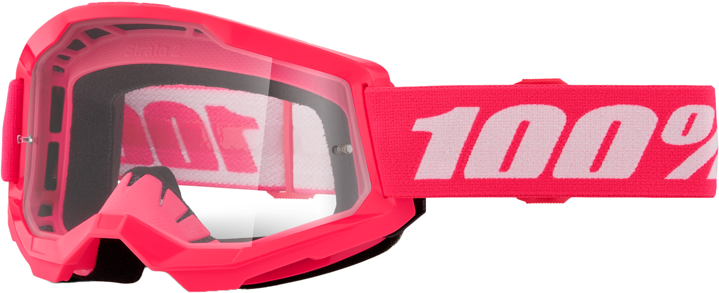 Strata 2 Goggle Pink Clear Lens