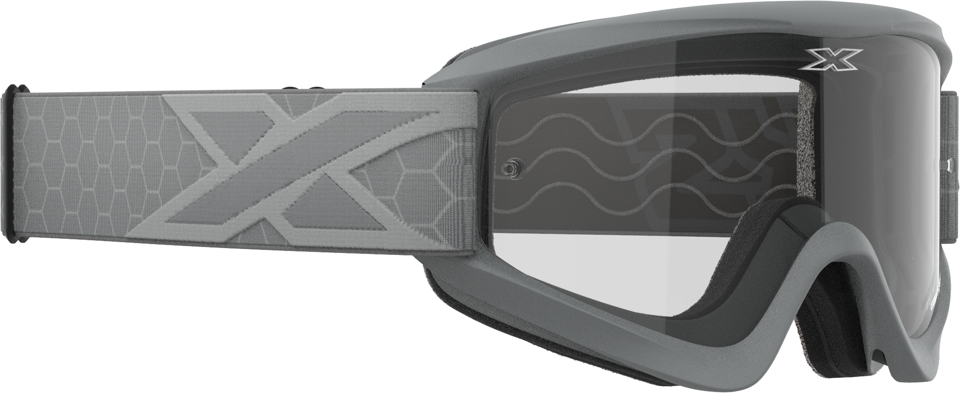 Flat Out Clear Goggle Grey Clear