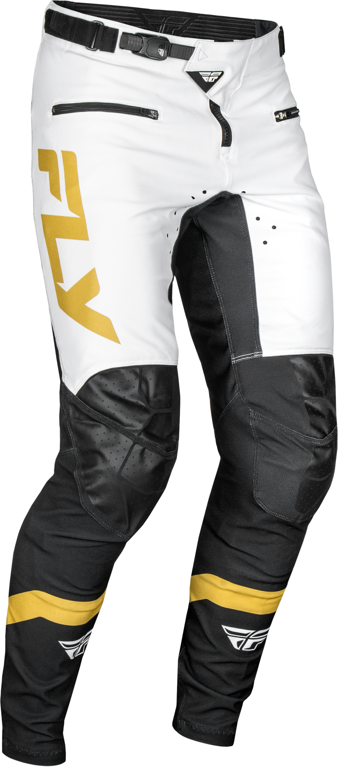 Rayce Bicycle Pants White/Black/Gold Sz 28