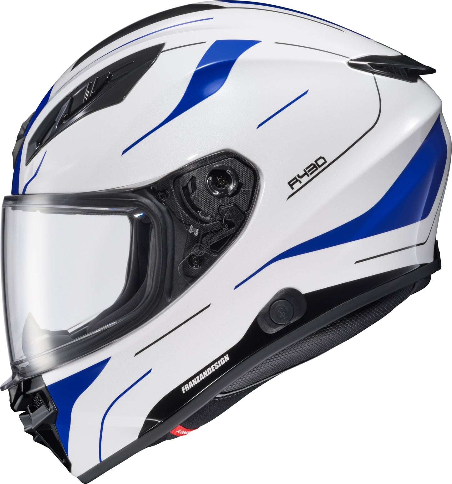 Exo R430 Full Face Helmet Cutlass White/Blue Md