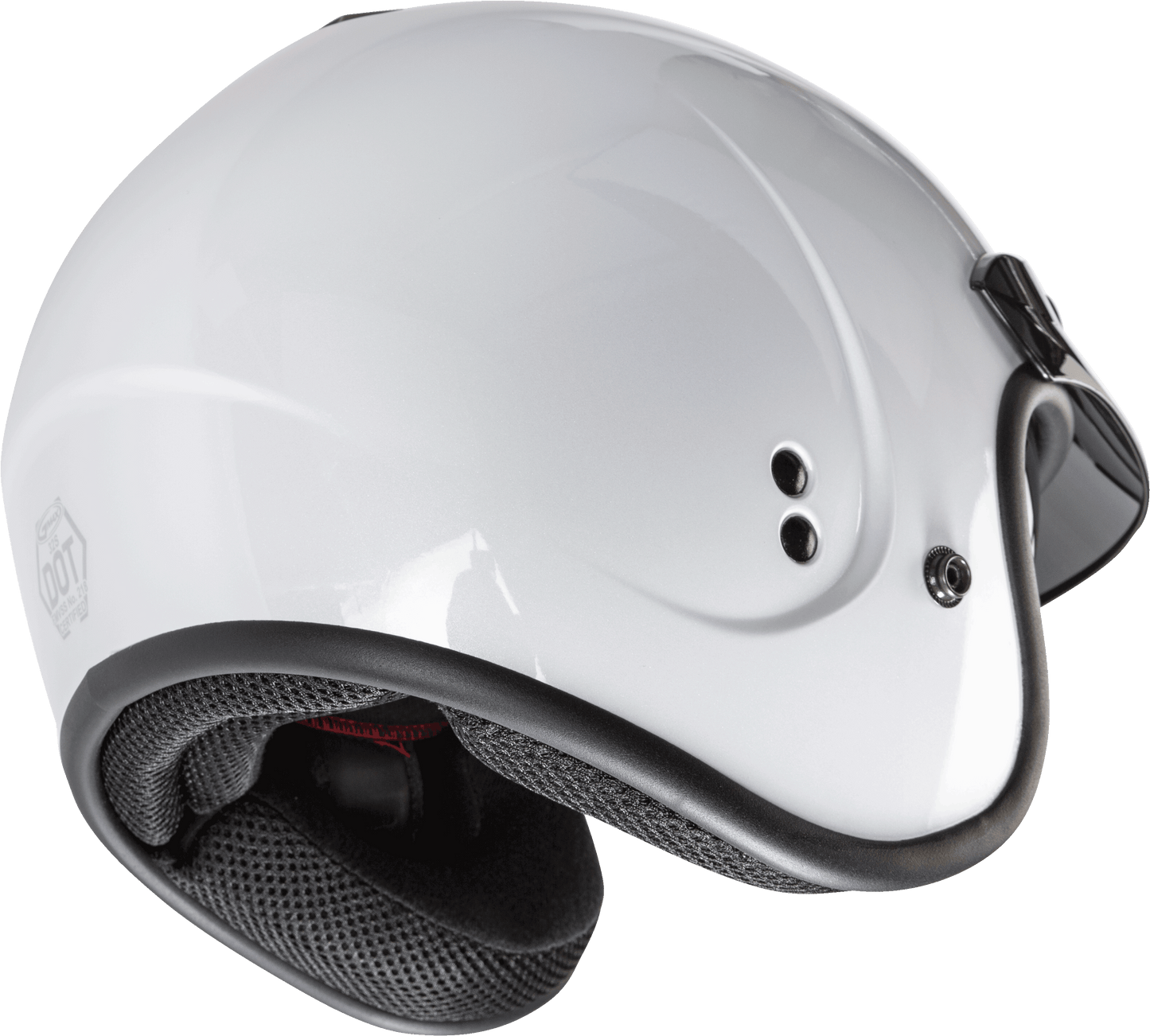 Gm 32 Open Face Helmet Pearl White Lg