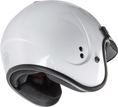 Gm 32 Open Face Helmet Pearl White Lg