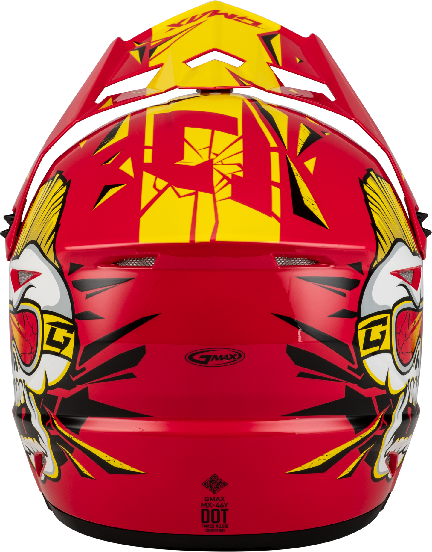 Youth Mx 46y Unstable Helmet Red/Yellow Ys