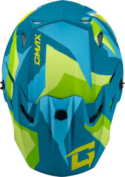 Mx 96 Splinter Helmet Matte Blue/Green Sm