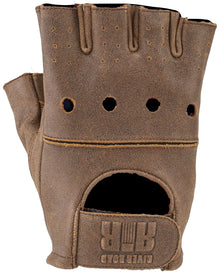 Kuryakyn Leather By River Road Buster Vintage Shorty Gloves Black - 2XL