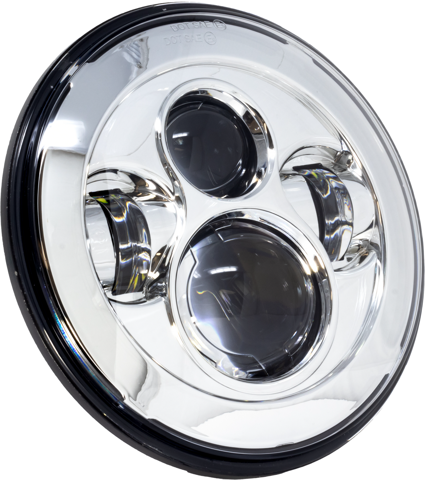 7" Led Headlight Chrome Indian