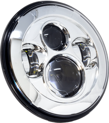 7" Led Headlight Chrome Indian