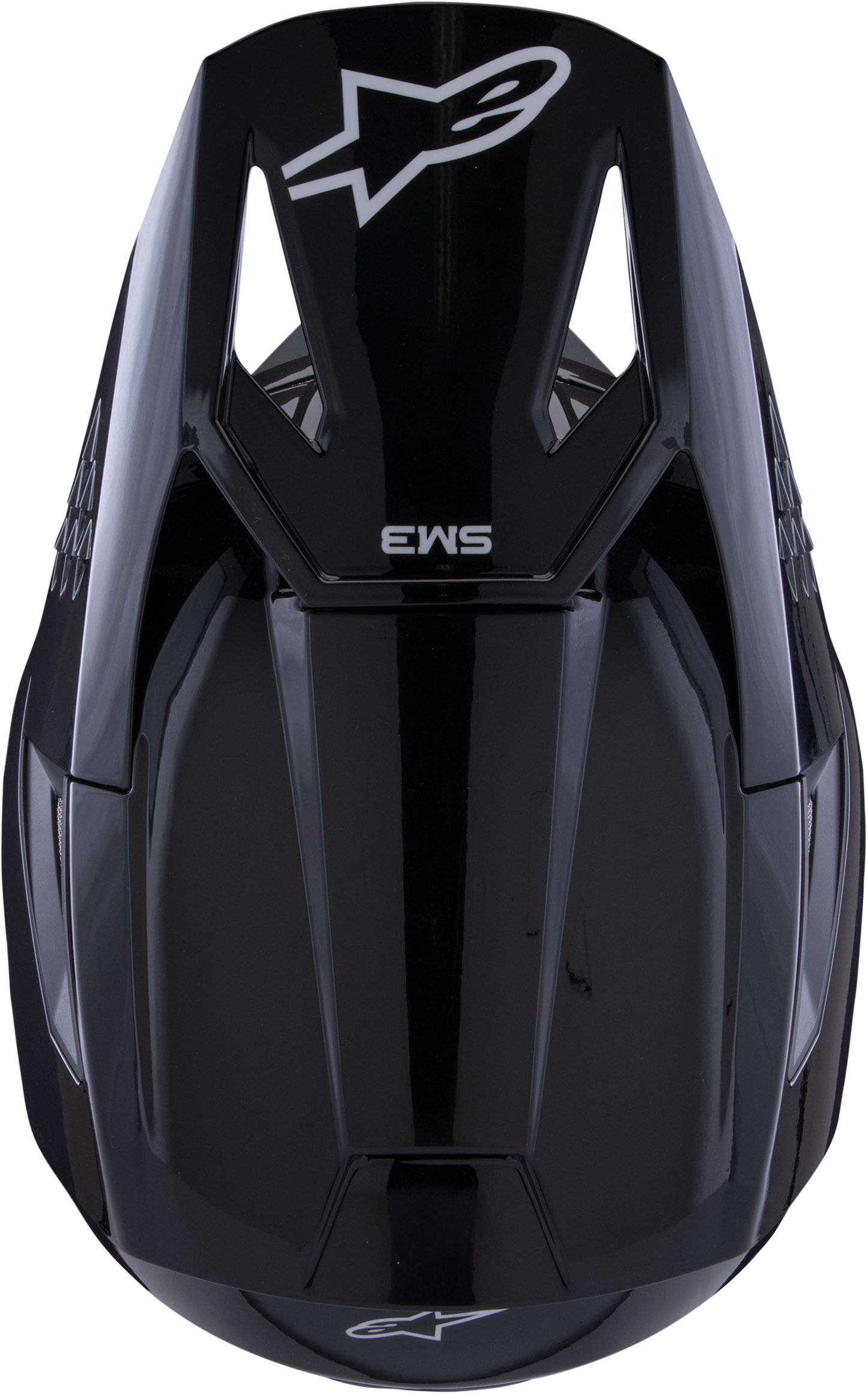 Sm3 Solid Helmet Black Glossy Md