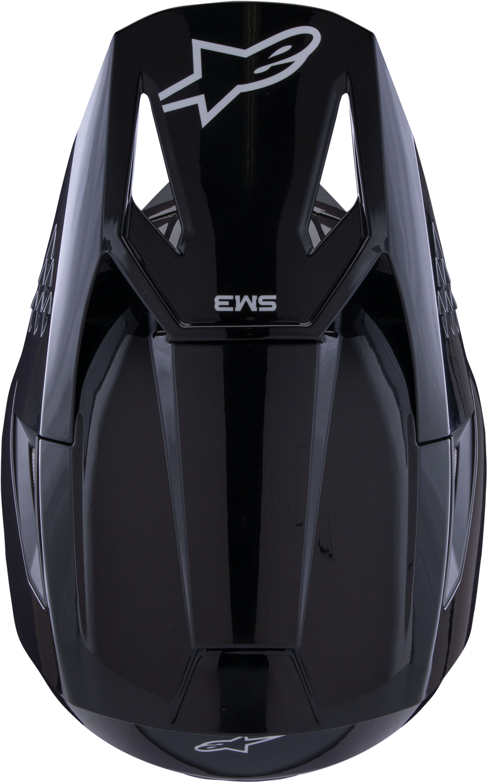 Sm3 Solid Helmet Black Glossy Md