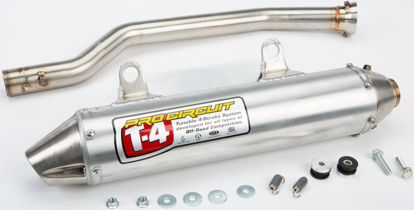 T 4 Exhaust System W/Spark Arrestor