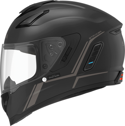 Stryker Full Face Helmet With Mesh Intercom Matte Black Xl