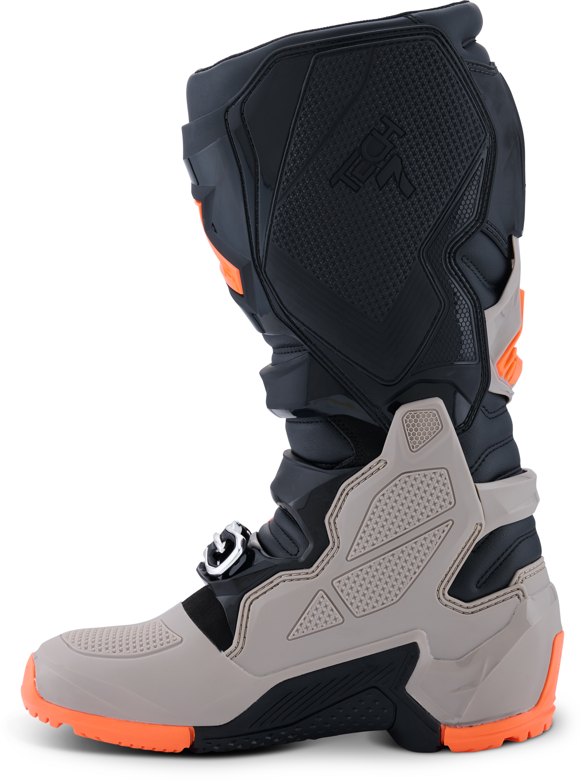 Tech 7 Enduro Blk/Warm Gry/Orange Fluo 12