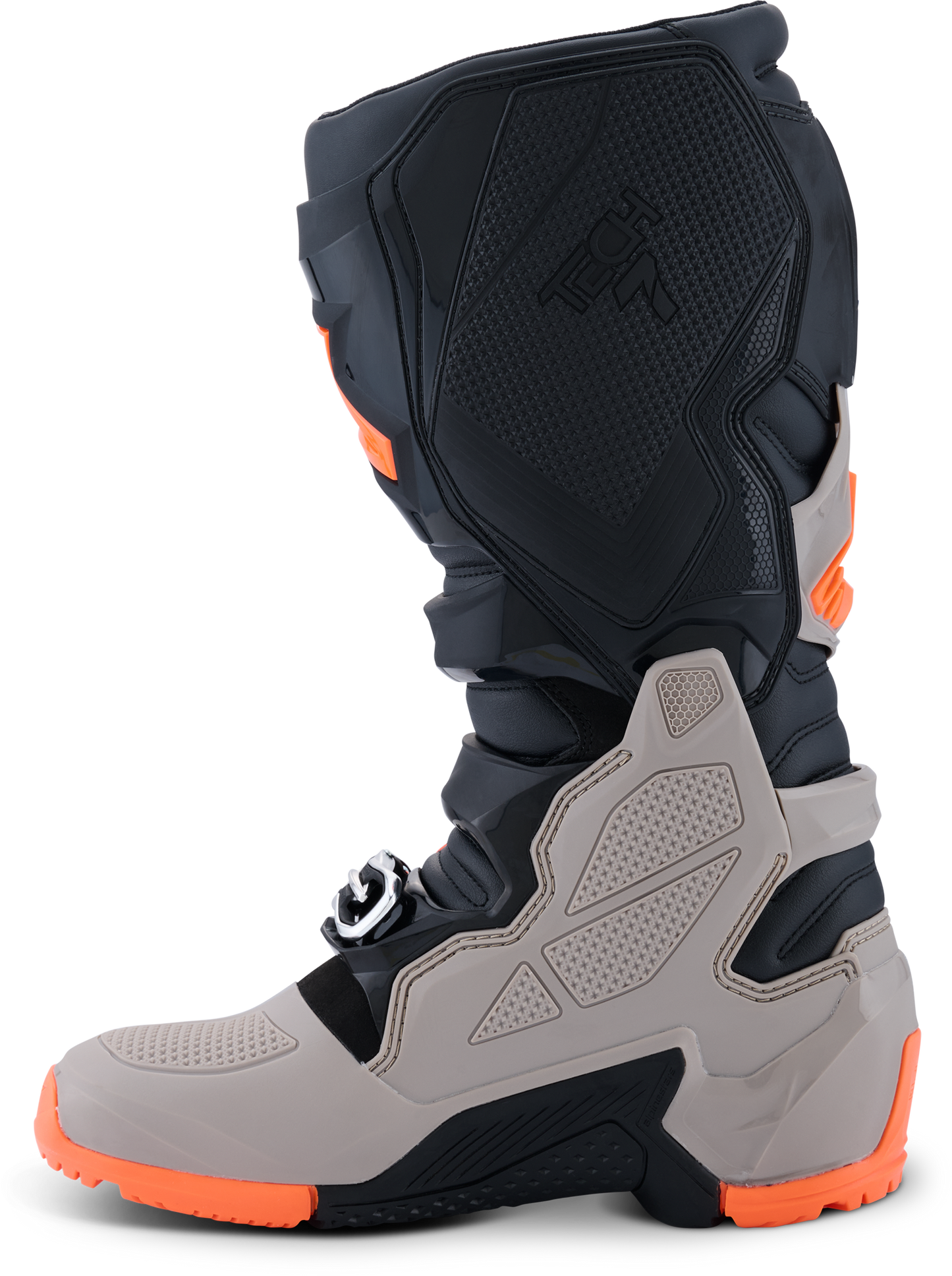 Tech 7 Enduro Blk/Warm Gry/Orange Fluo 11