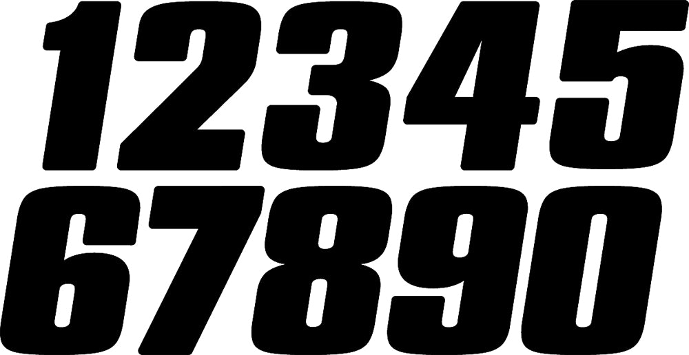 #4 5" Black Digits 3/Pk