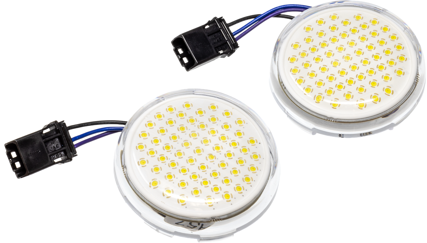 Deluxe Bullet Led Insert Switchback White/Amber Hi Lo