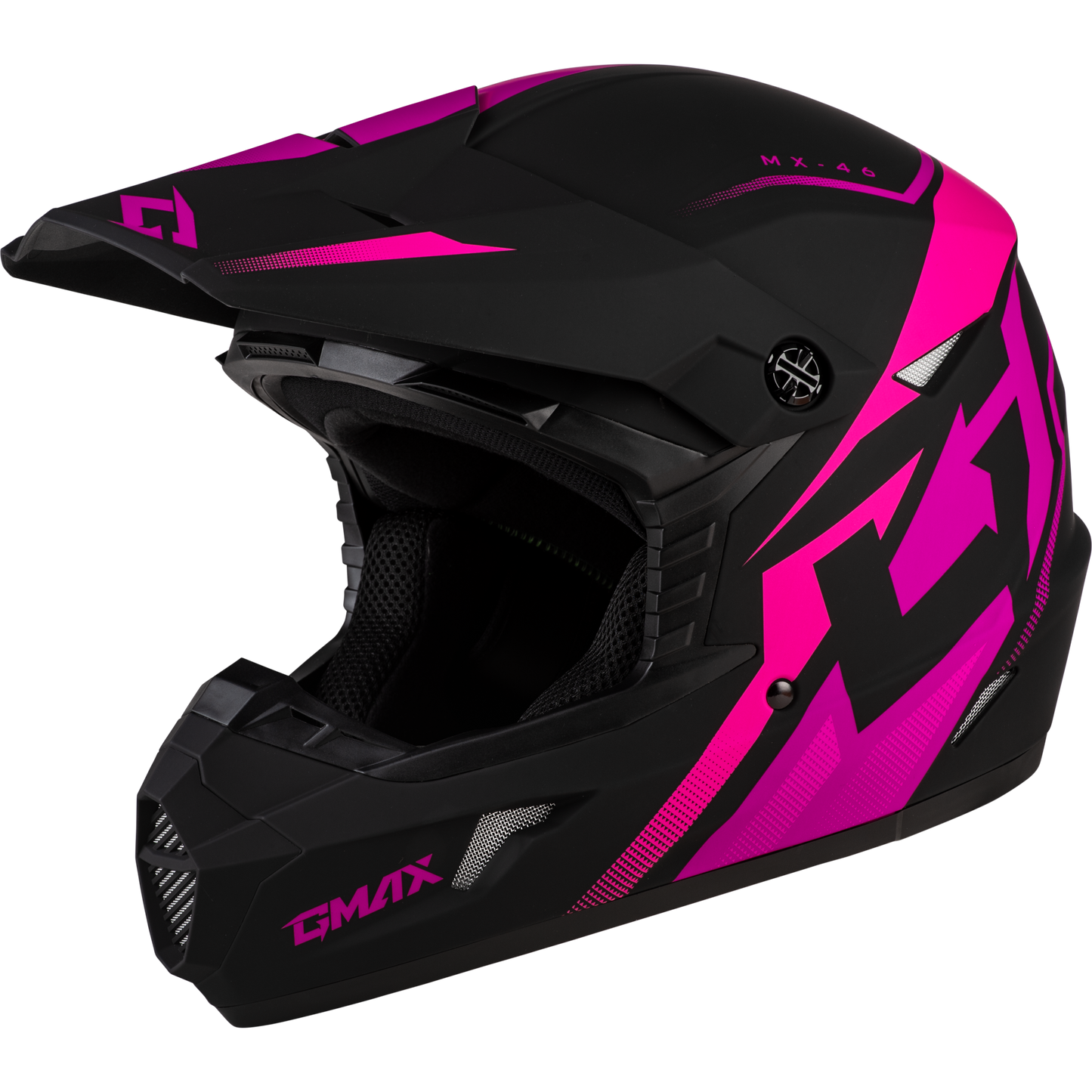 Mx 46 Compound Helmet Matte Black/Pink Xl
