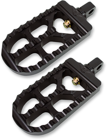 JOKER MACHINE Adjustable Serrated Foot Pegs - Long - Black 08-56-1
