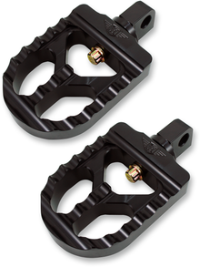 JOKER MACHINE Adjustable Serrated Foot Pegs - Short - Black 08-57-1