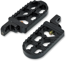 JOKER MACHINE Adjustable Serrated Foot Pegs - Long - Black - XL 08-56-3B