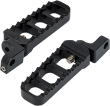 JOKER MACHINE Adjustable Serrated Foot Pegs - Long - Black - XL 08-61-3B