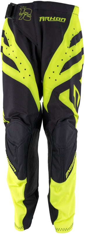 Answer 25 Arkon Nitrus Pants Black/Hyper Acid Youth Size - 26