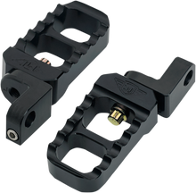 JOKER MACHINE Adjustable Serrated Foot Pegs - Stubby - Black - XL 08-642-3B