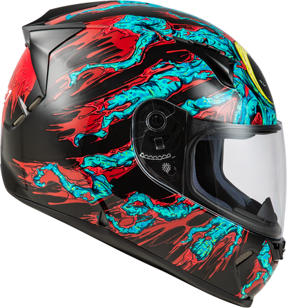 Revolt Space Creep Helmet Light Blue/Black/Red 2x