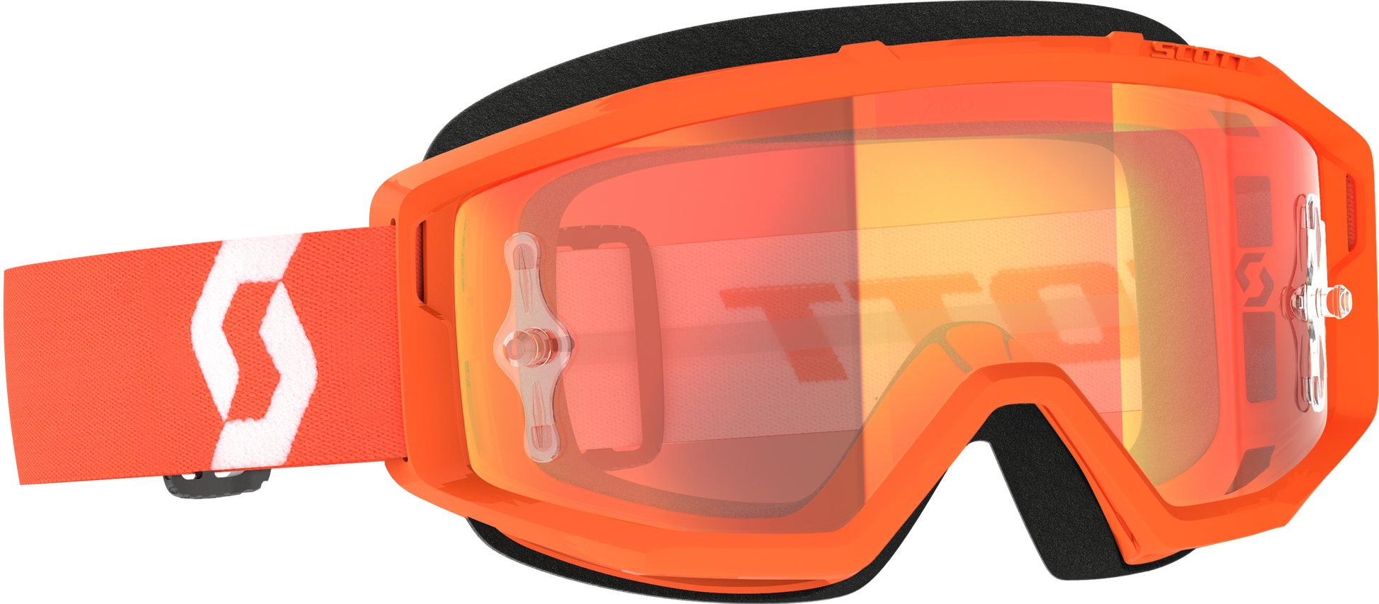 Primal Goggle Orange/White Orange Chrome Works