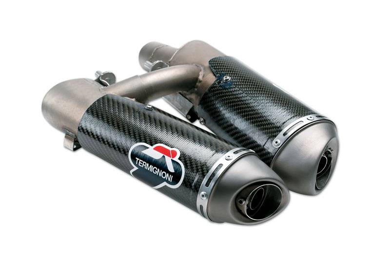 Termignoni Carbon Fiber Slip-on Exhaust for Ducati Hypermotard 1100 / 796 (Formally Ducati Performance part number 96451208B)