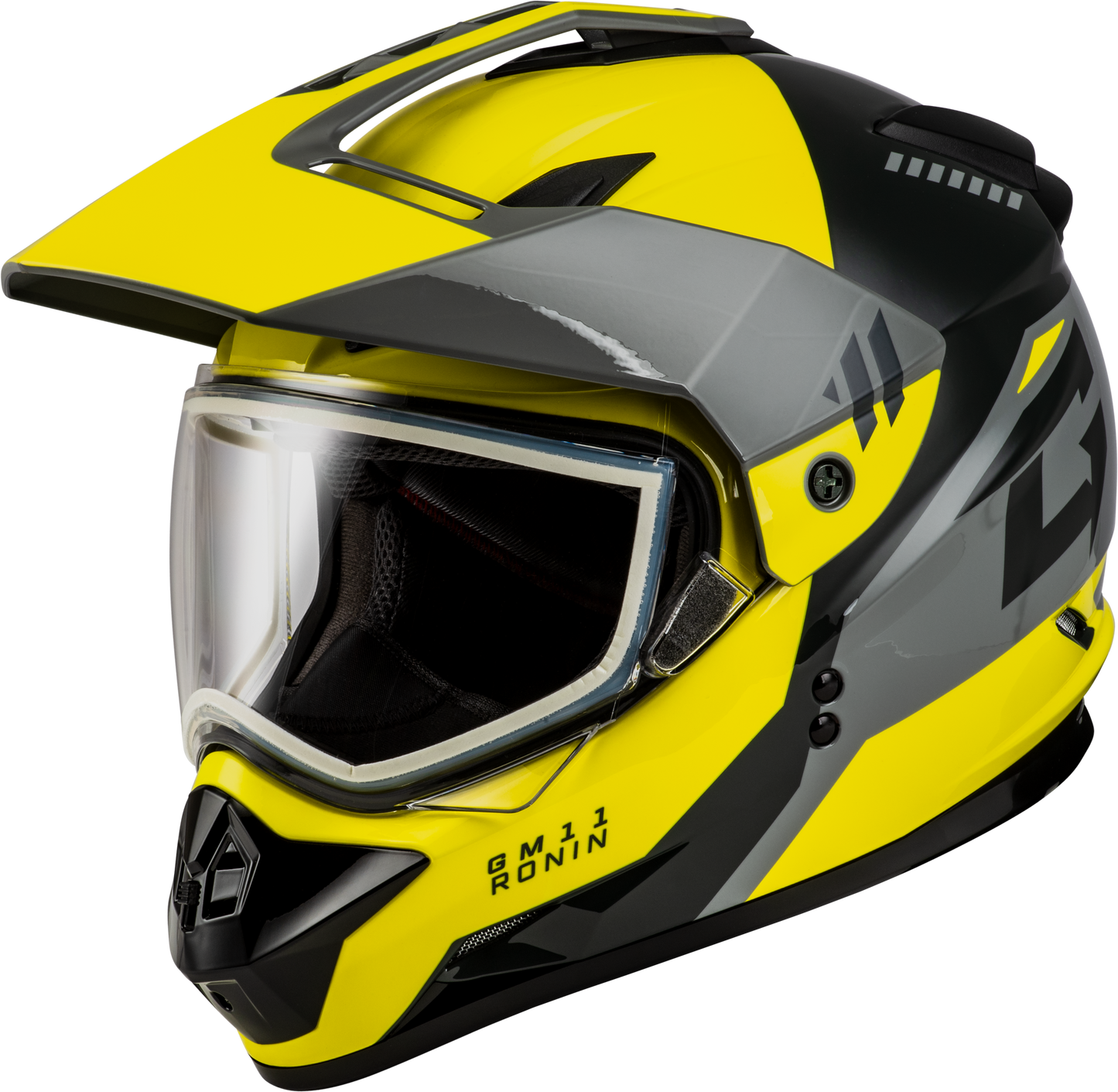Gm 11s Ronin Snow Helmet Yellow/Silver/Grey Xs