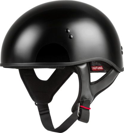 Hh 45 Half Helmet Naked Black Sm