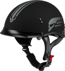 Hh 65 Retribution Helmet W/Peak Matte Black/Silver Xs