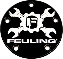 FEULING PARTS Point Cover - 5 Hole - Black - Twin Cam 9124
