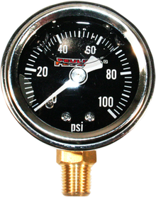 FEULING PARTS Liquid Filled Oil Pressure Gauge - 1.5" Dial - 1/8" Bottom Port - Black Face 9041