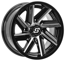 Chopper Wheel 14x7 4/156 4+3 (+5mm) Blk/Machined
