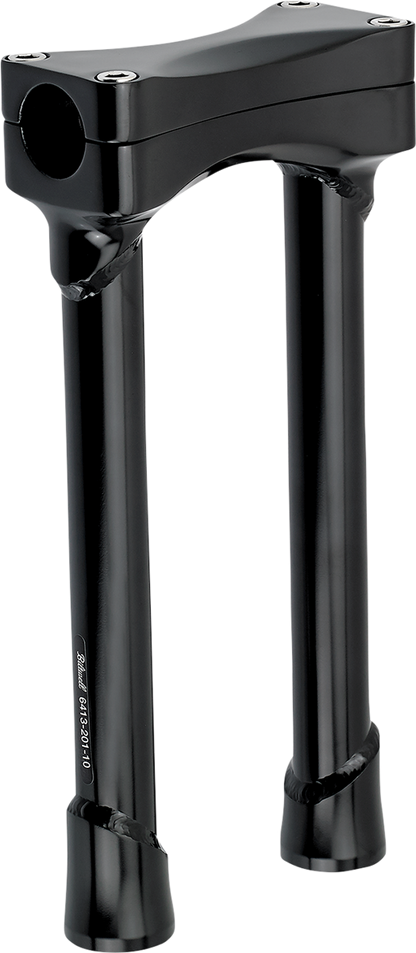 BILTWELL Murdock O/S Risers - 10" - Black 6413-201-10