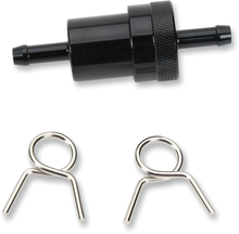 EMGO Anodized Aluminum Fuel Filter - Black - 1/4" 14-34472