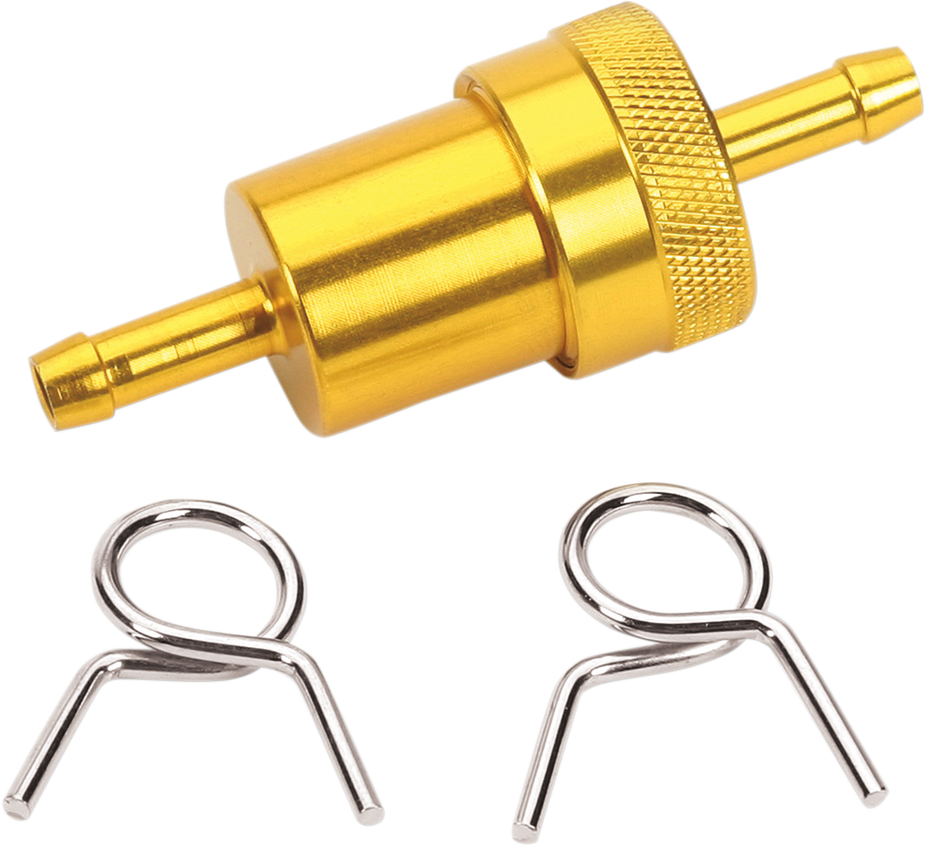 EMGO Anodized Aluminum Fuel Filter - Gold - 1/4" 14-34474